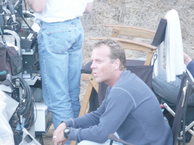 kiefer sutherland on set of 24