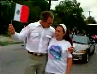 president george bush waving mexican flag video